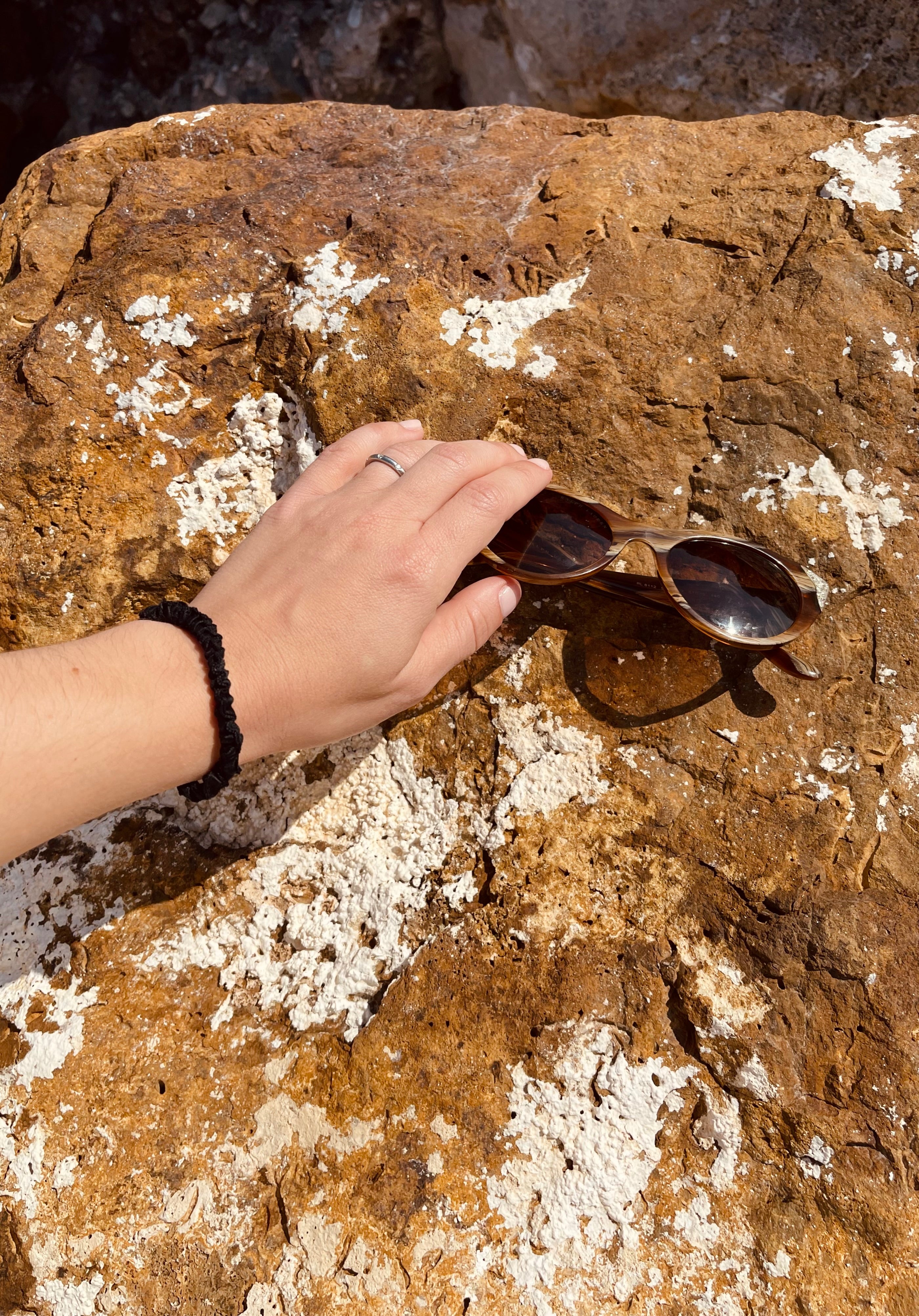 Black Mini Silk Scrunchie