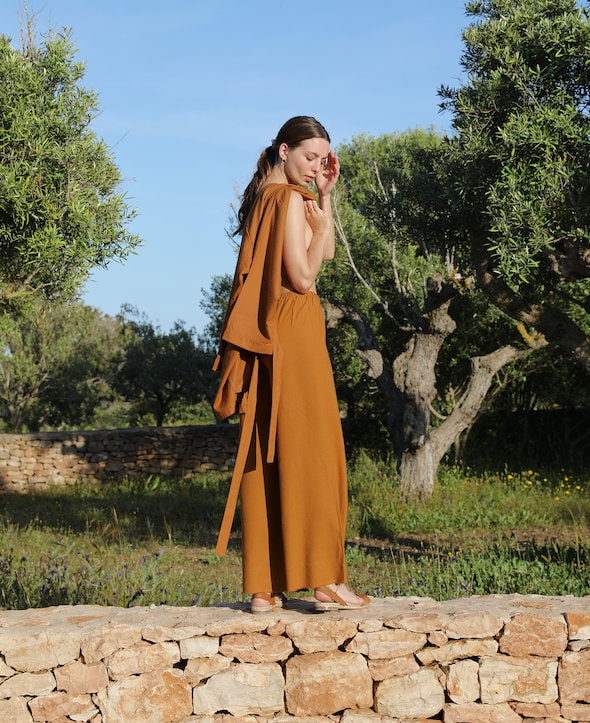 Women's Wide Leg Pant With Elastic Waist