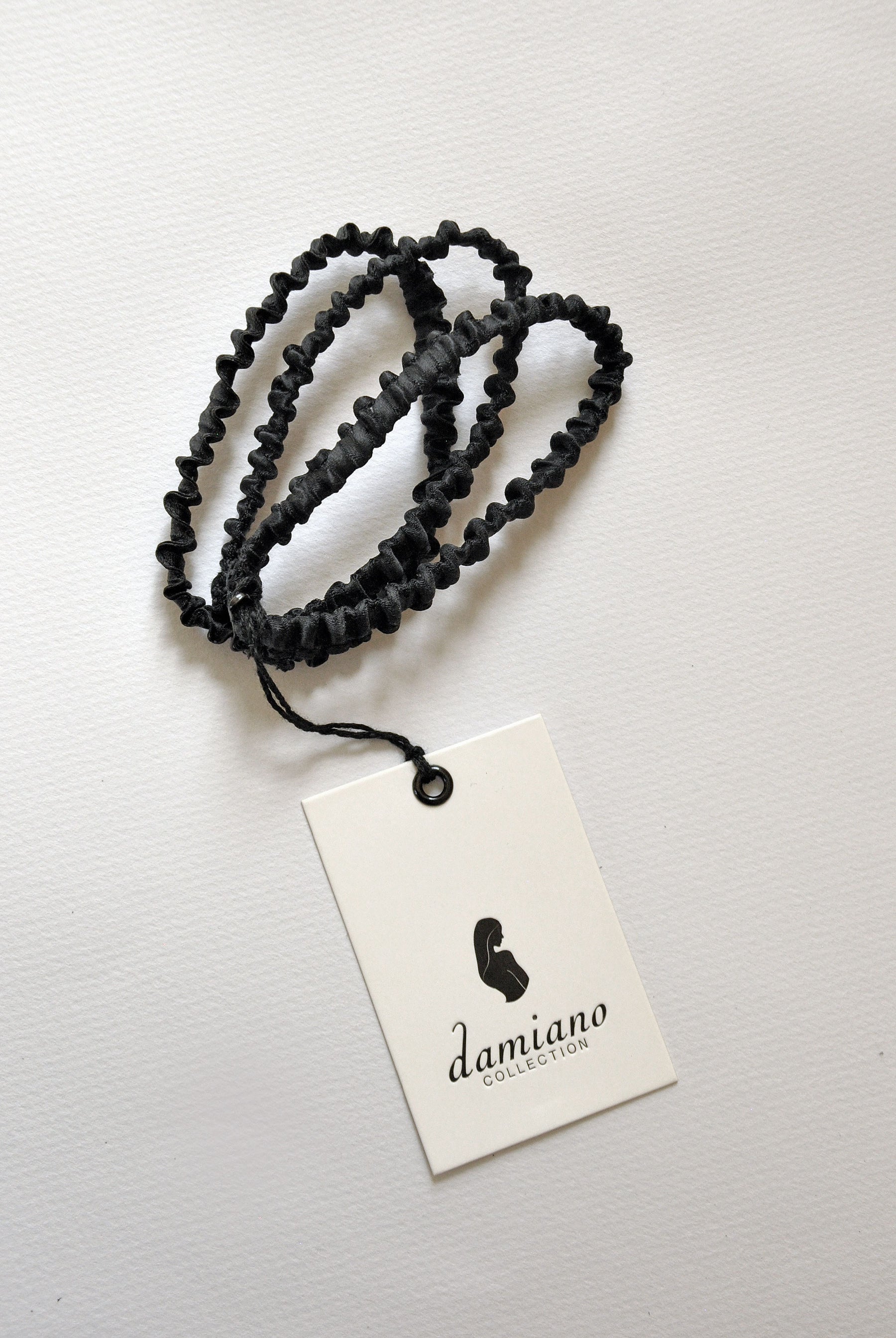 Black Silk Scrunchie Set