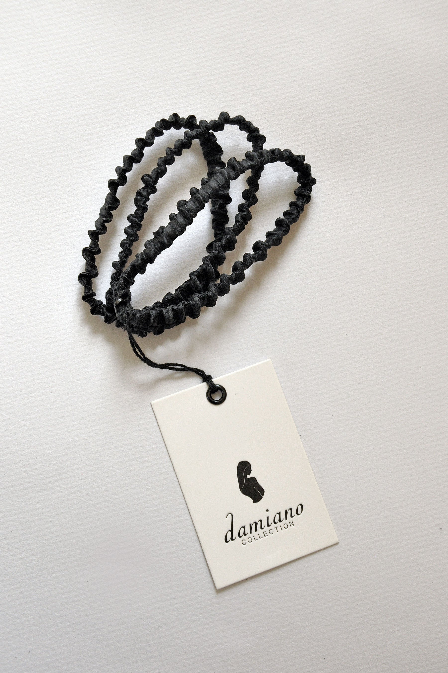 Black Silk Scrunchie Set