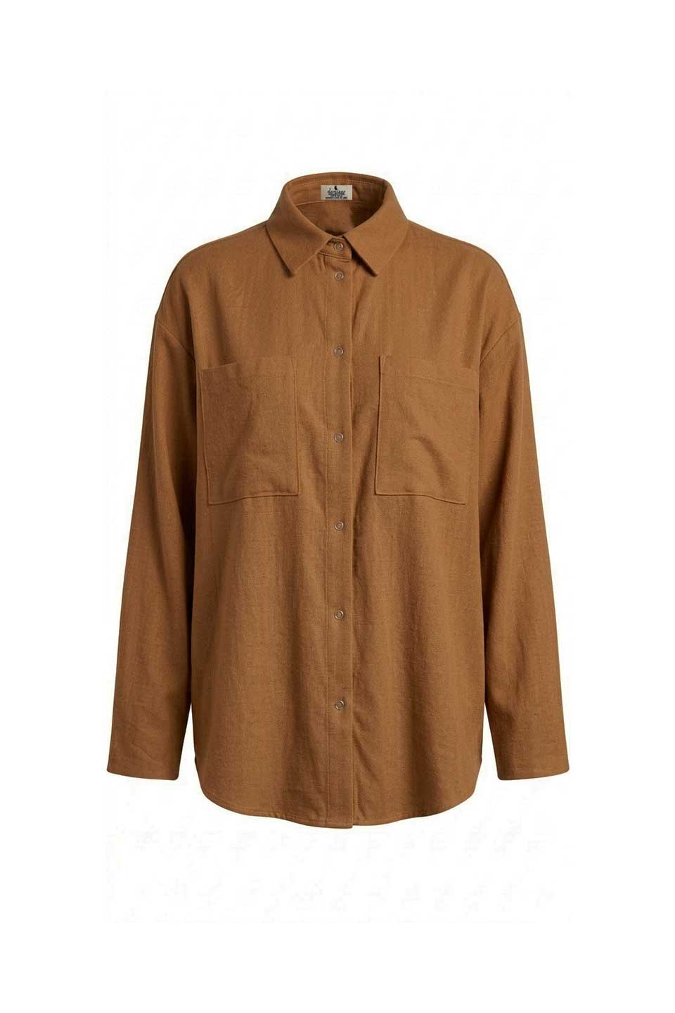 100% Raw Silk Noil Relaxed Loose Fit Shirt With Pockets – Damiano