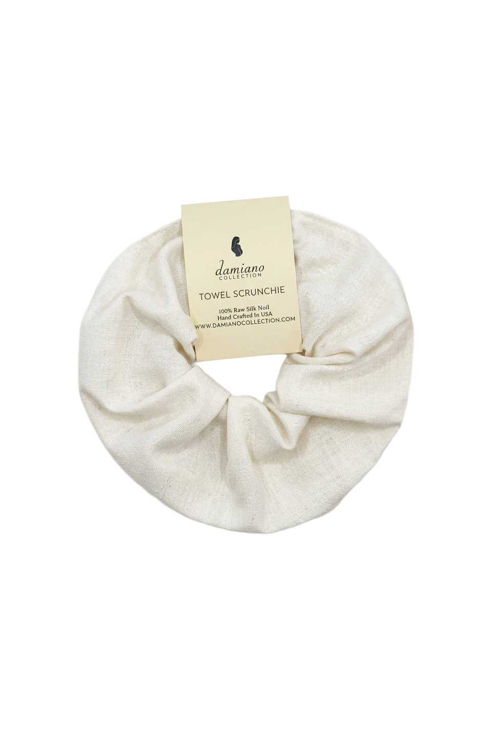 Raw Silk Towel Scrunchie – Damiano Collection