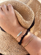 Black Mini Silk Scrunchie